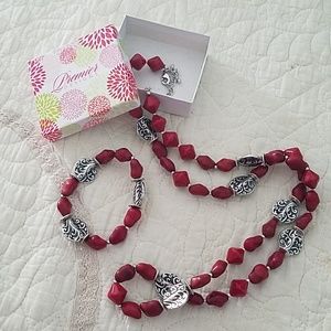 Necklace with bracelet